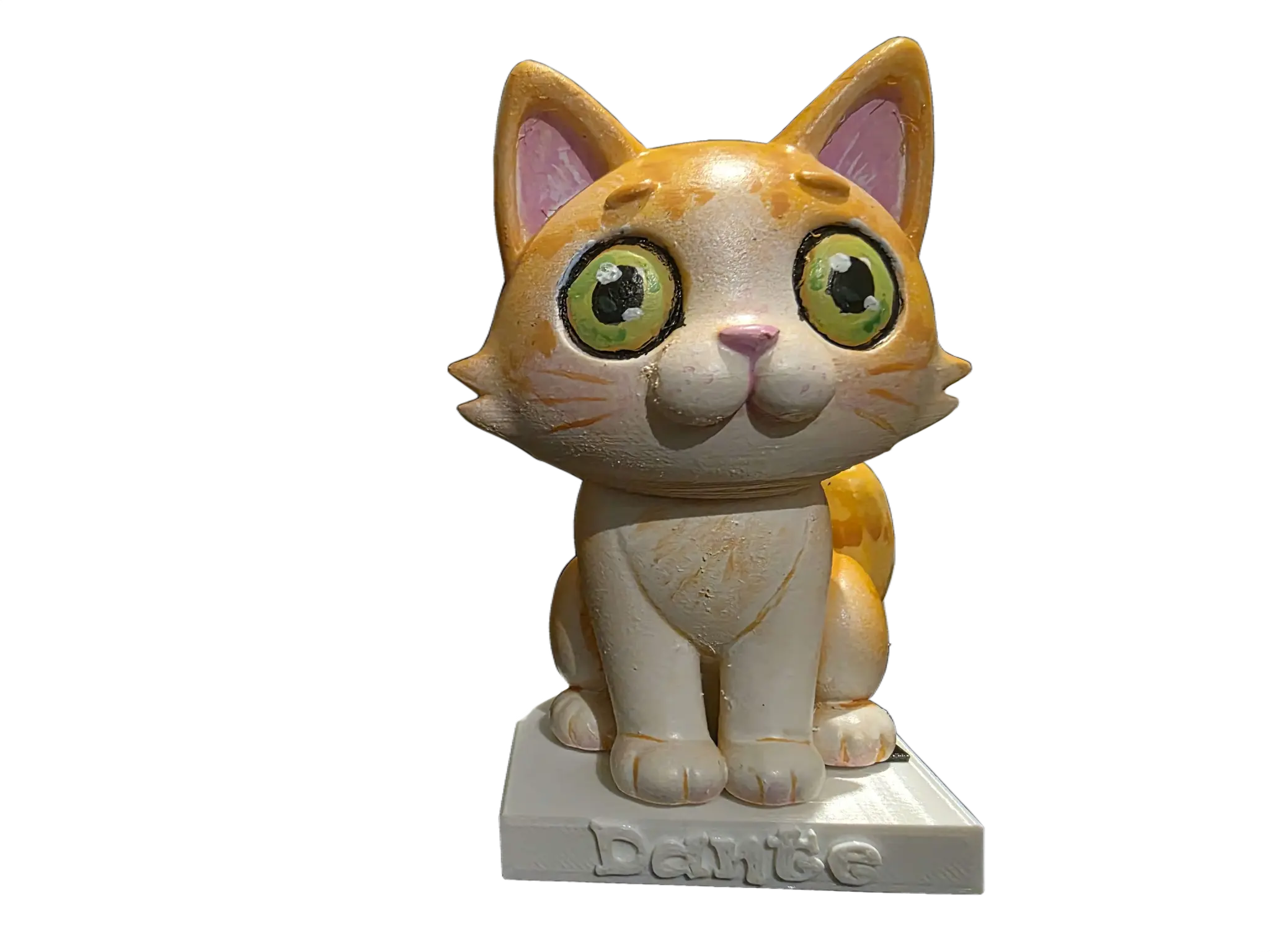 Orange Cat Clean Sculpture